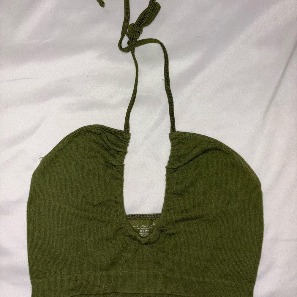 Green Halter Top